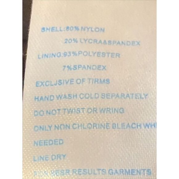 Ladies Top Melon One Piece Black Swimsuit Mesh On Front And Back Size Medium - Picture 9 of 9